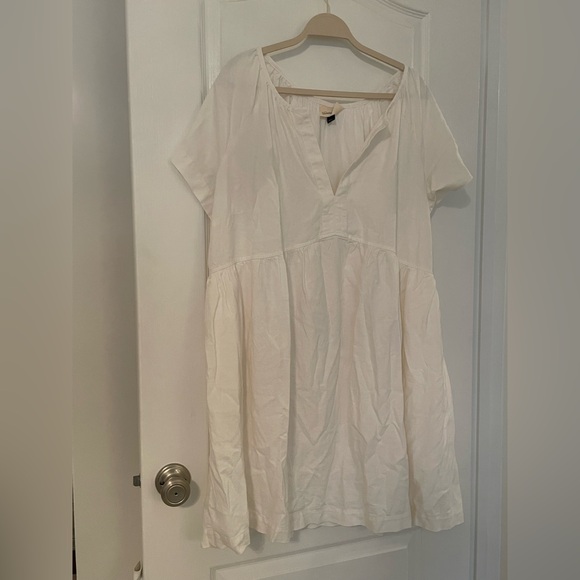 White Line Popover Dress - Picture 4 of 12